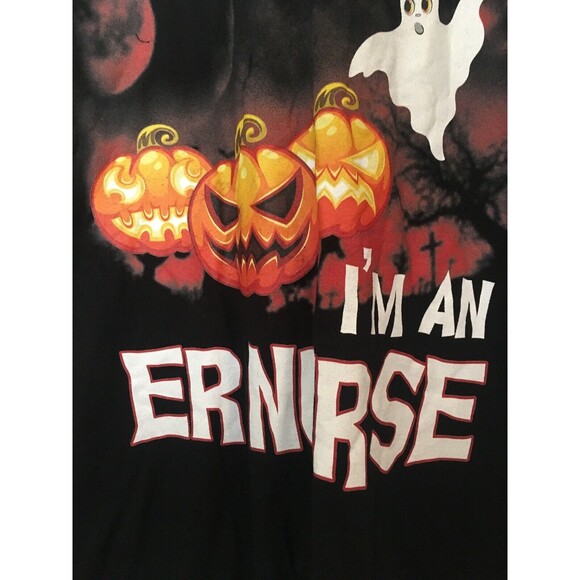 Port & Company Adult T-Shirt I'M A ER NURSE NOTHING SCARES ME Halloween Size 2XL - Picture 3 of 6
